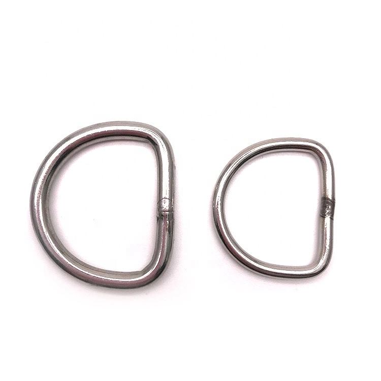 Metal Rigging Stainless Steel D Ring Welded Hardware Welding D Ring Factory Price Stainless Steel 316/304 Ring