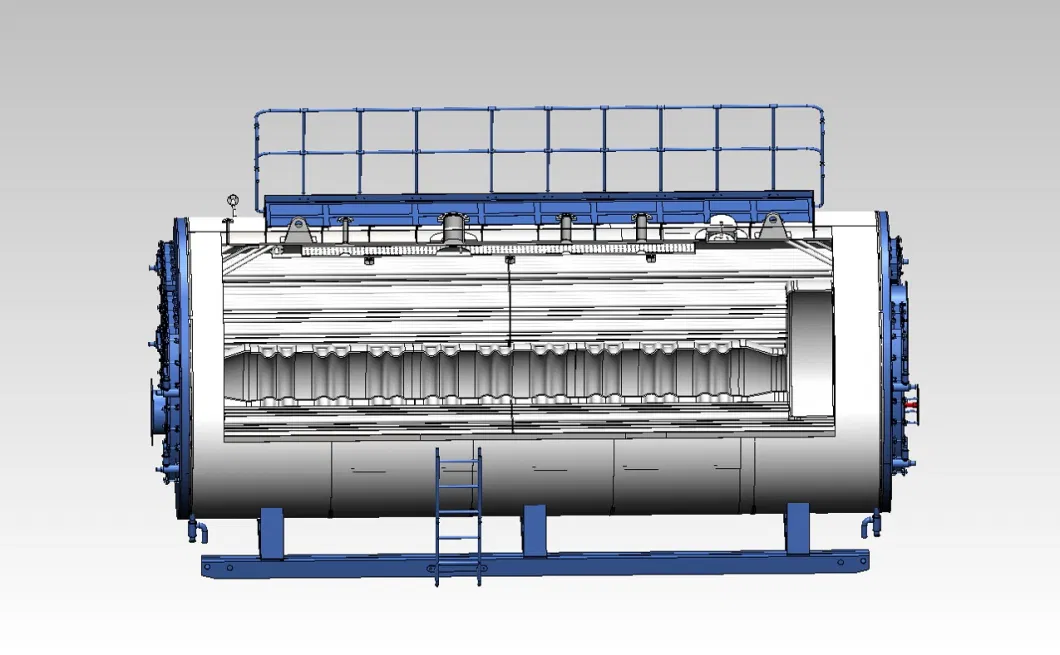 Fuel Gas, Oil, Dual Fuel Fire Tube Steam Boiler with European Burner