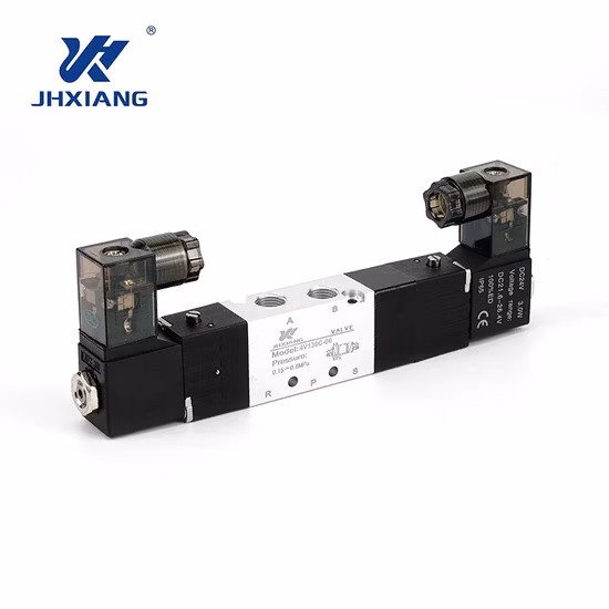 Válvulas solenóides pneumáticas de cinco vias tipo Airtac da série 4V300 de duas posições 24V 220V