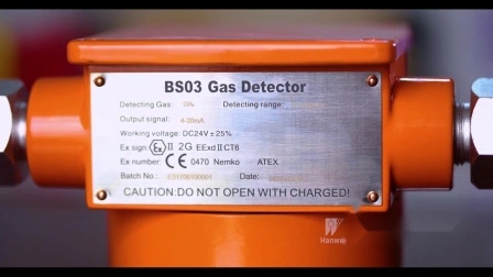 Detector de gás fixo fixado na parede metano etano, butano ch4 detector ex detector de gás explosivo para industrial